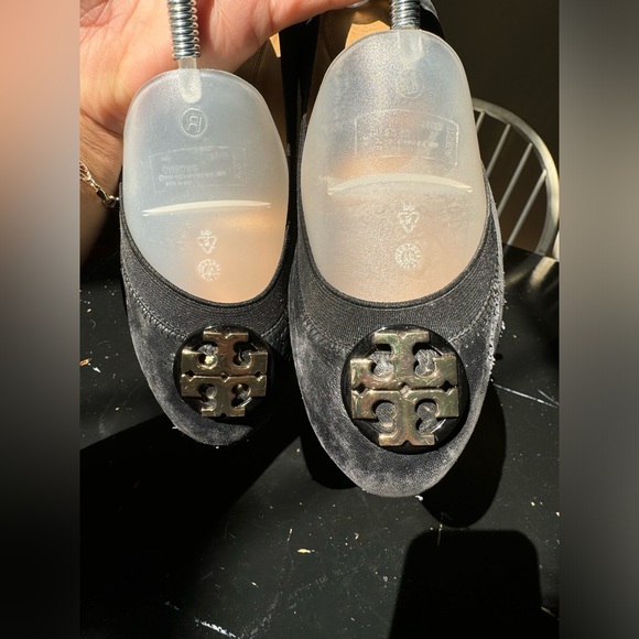 Tory Burch Claire Elastic Ballet Size 9.5 Black - Picture 7 of 14